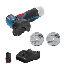 Аккумуляторная угловая шлифмашина GWS 12V-76 + 1x2.0 Aч + GAL 12V-40, картон 0615990M3E